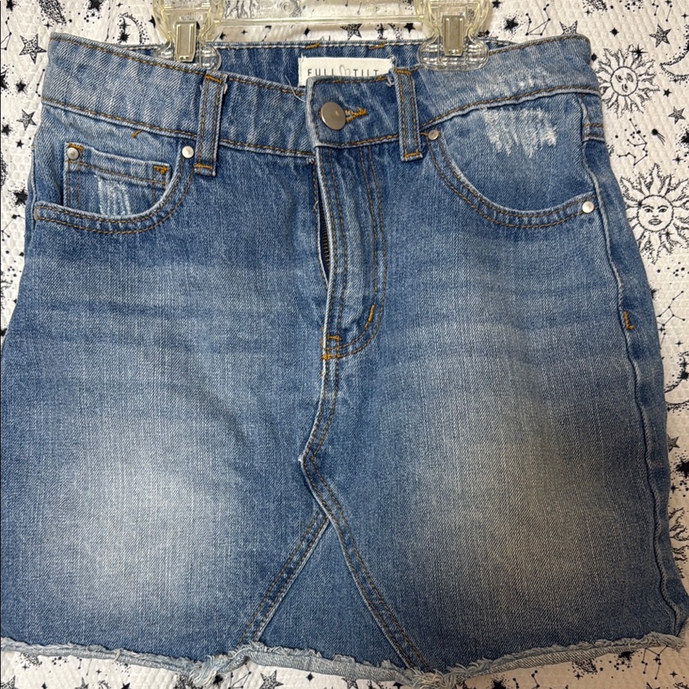 Full Tilt Blue Denim Mini Skirt